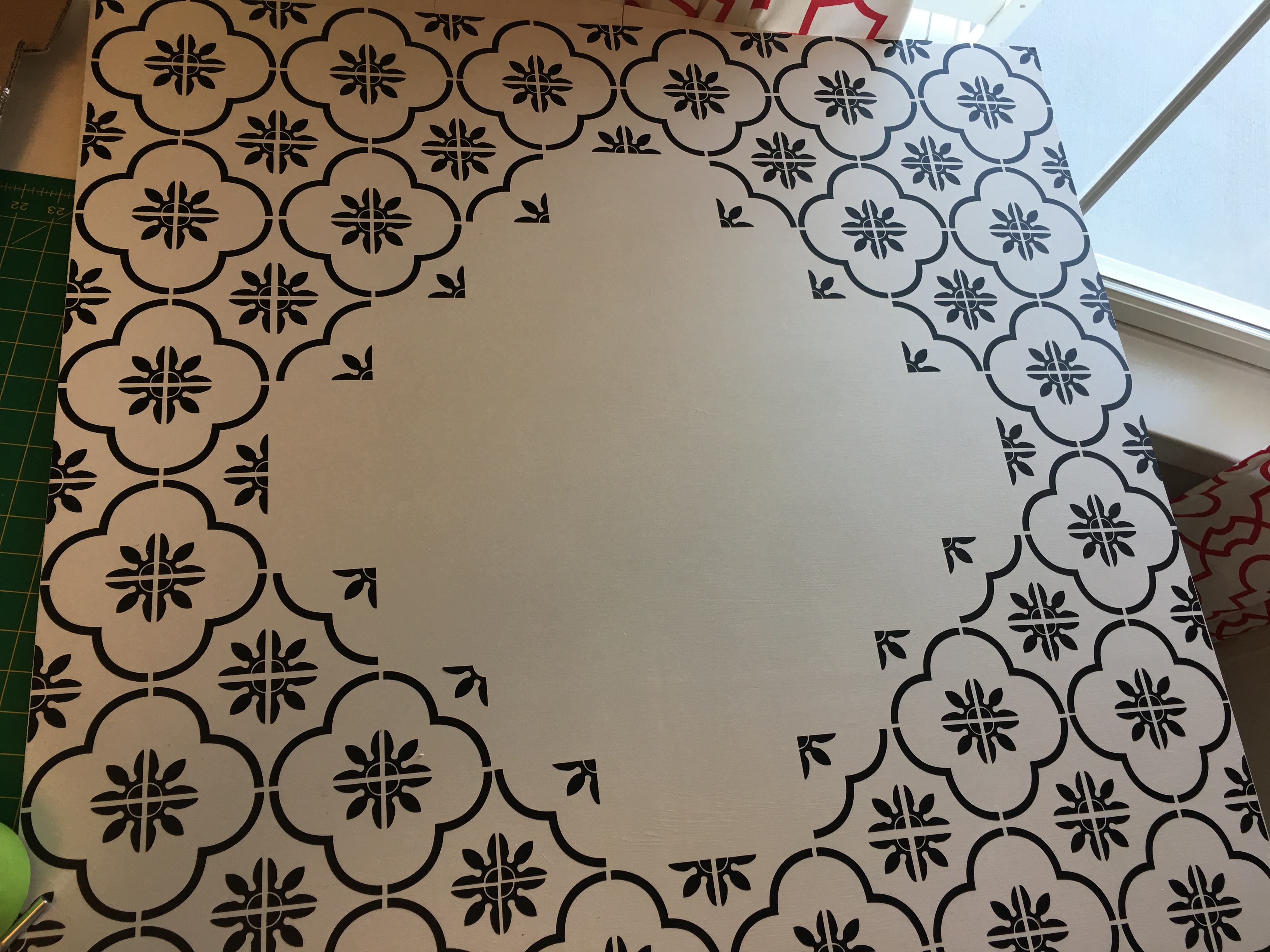 Patterned Tile Wall Mirror