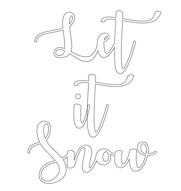 Let It Snow Template Inbetweenchaos